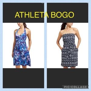 Athleta dress BOGO Ikat dress and Halter dress size 2